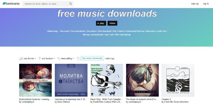 bandcamp free music download