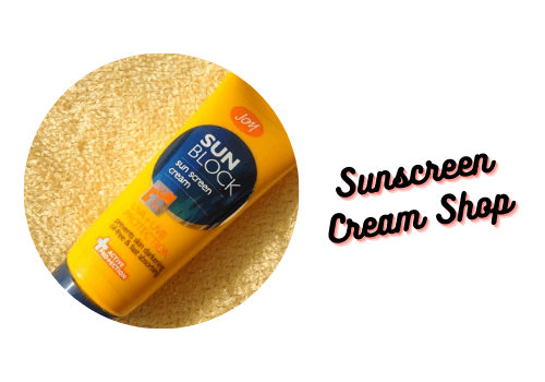 Sunscreen Cream Shop