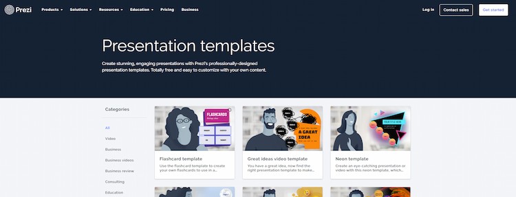 Prezi Presentation templates