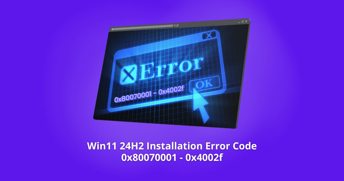 Error Code 0x80070001 - 0x4002f