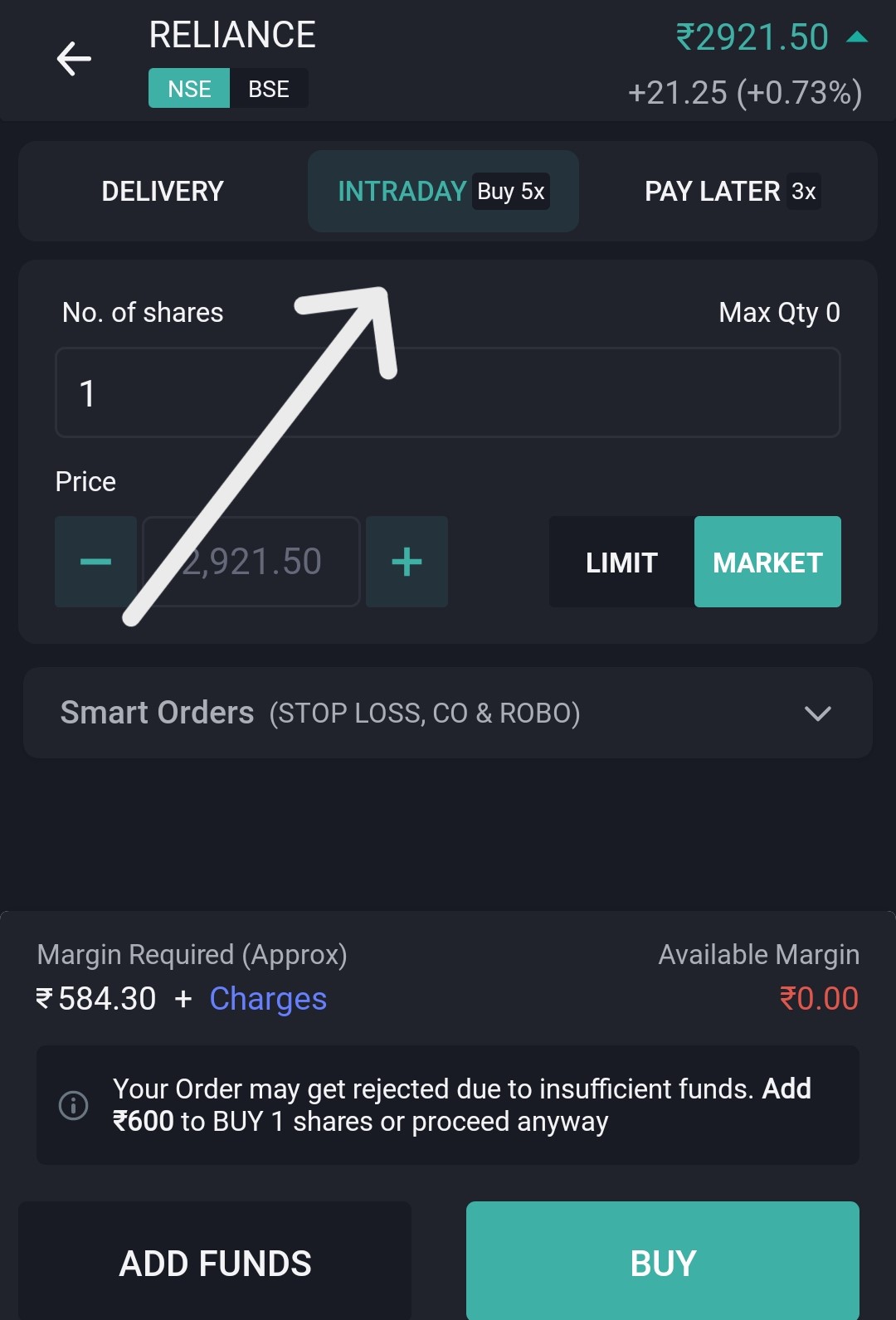 Intraday Margin