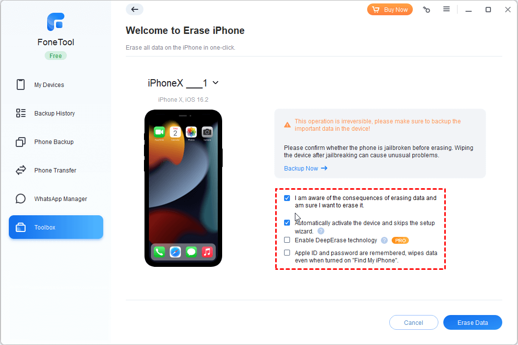 Erase iPhone Data