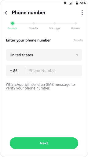 whatsapp login option