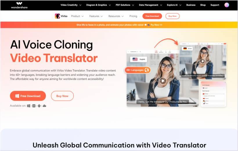 virbo ai video translator